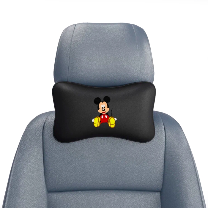 Подушки под шею Подушка под шею черная с вышивкой Mickey baby